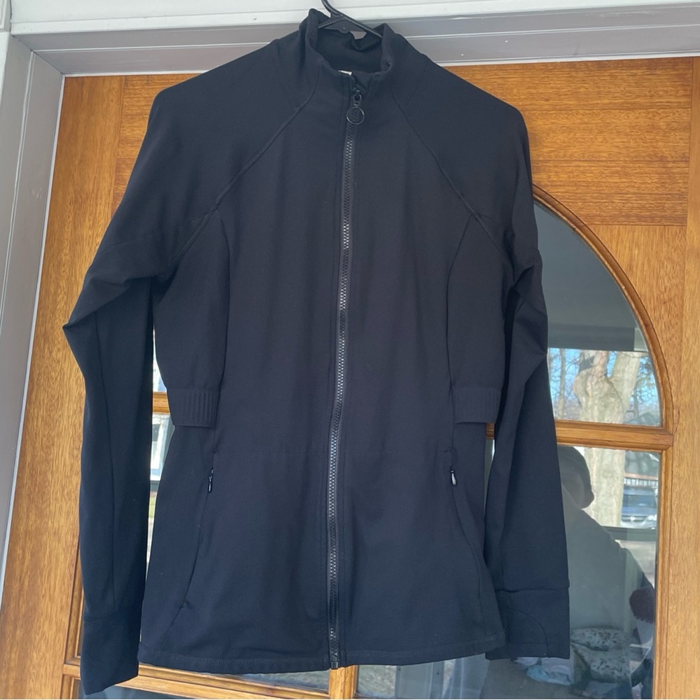 Fabletics Black Trinity Performance Jacket Black Size Large - Picture 4 of 7